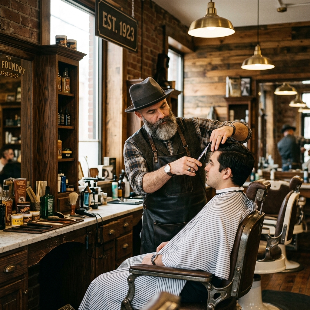 Barber Working